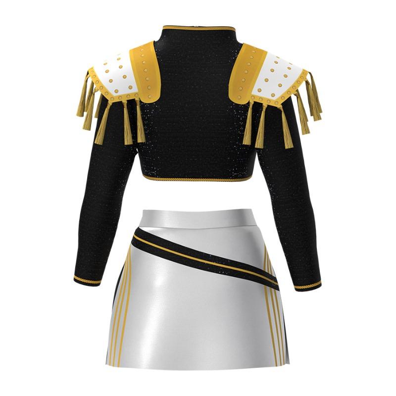 Girls POP Singer Rumi Stage Performance Printing Outfit Halloween Cosplay Costume for Carnival Party Pretend Game Role Playing Dress Up Suit