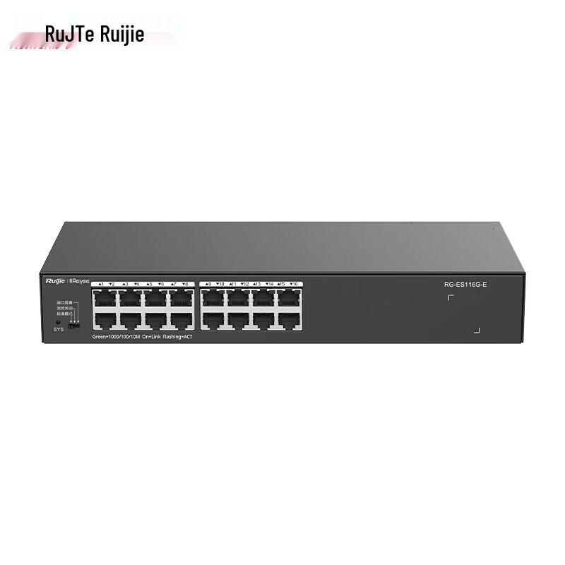 

Ruijie RG-ES116G-E 16-Port Gigabit Unmanaged Switch