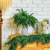 DIY Wreath Artificial Norfolk Pine Branches Artificial Plastic Plants  Desktop Living Room Decor