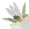 Artificial Potted Plant Handmade Colored Glaze Lavender Potted Plant