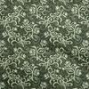 oneOone Cotton Flex Dark Olive Green Fabric Asian Batik Floral Fabric For Sewing Printed Craft Fabric By The Yard 40 Inch