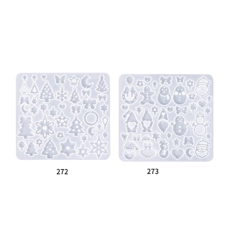 Holiday Themed Silicone Jewelry Mould for Creating Unique Christmas Earrings With Resin or Polymers Clay