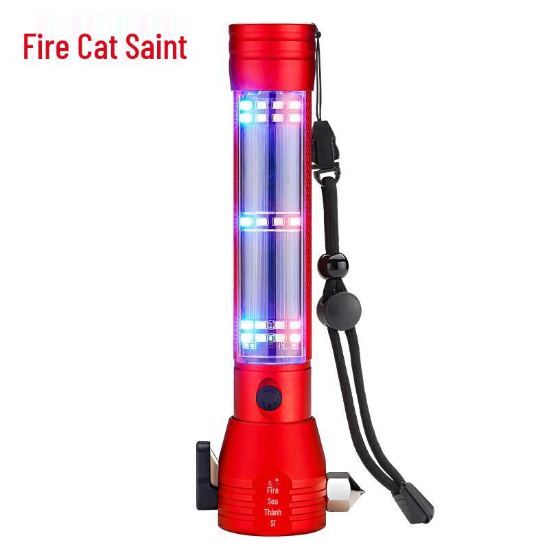 Multi-functional Car Safety Hammer with Flashlight and Alarm