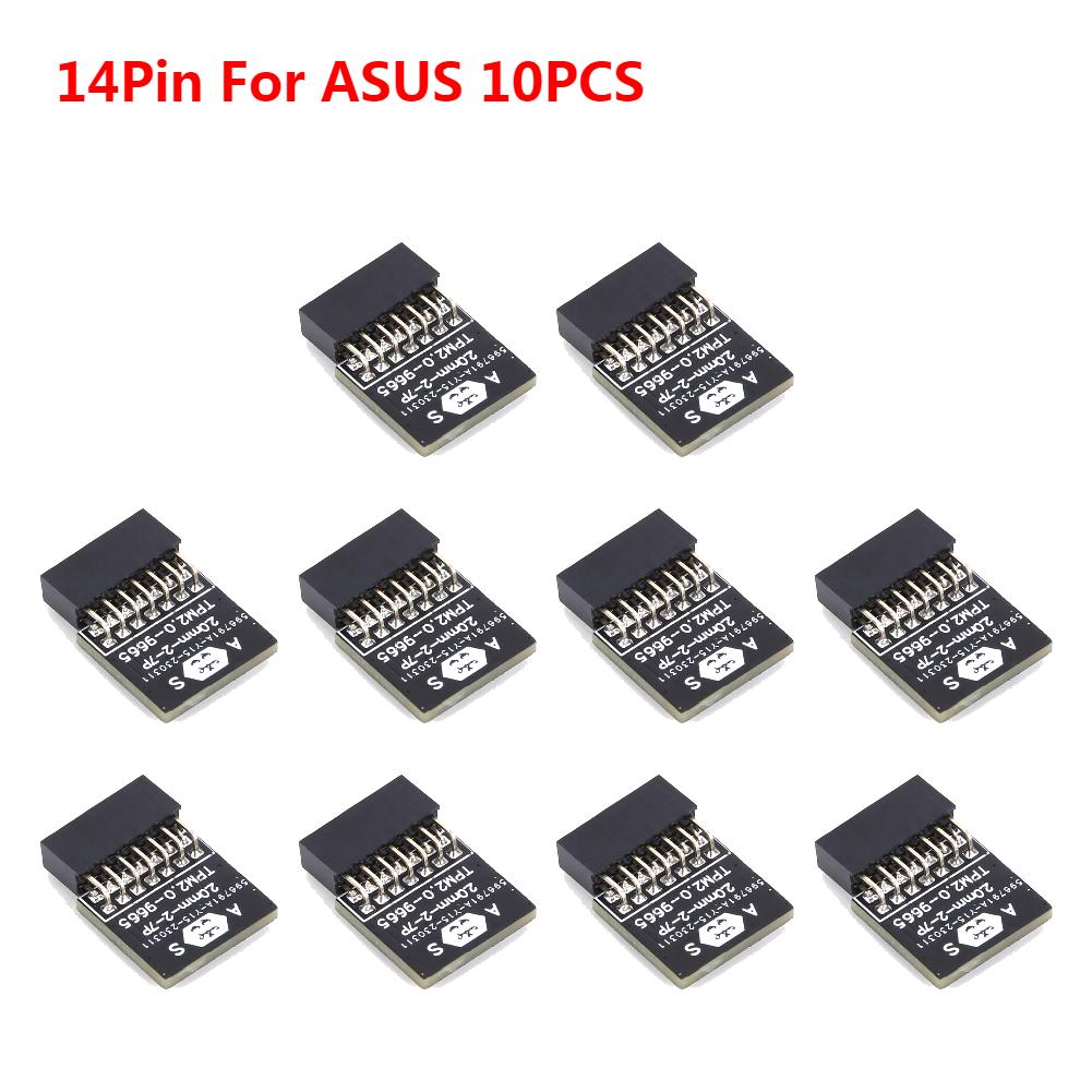 10/5/3/1PCS TPM 2.0 Encryption Security Module Board 4GB For ASUS ASRock MSI ASRock GIGABYTE LPC 14/18/20 Pin Motherboards Card