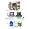 Fashion Dinosaur Keyrings 3D Dinosaur Book Keychain Folding Pop-Up Book Keychain Dinosaur Toy for Kids Toy Party Favor