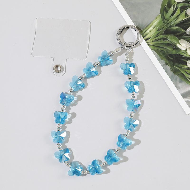 Women S Fashion Bow Phone Charm Lanyard Keychain Anti Drop Strap