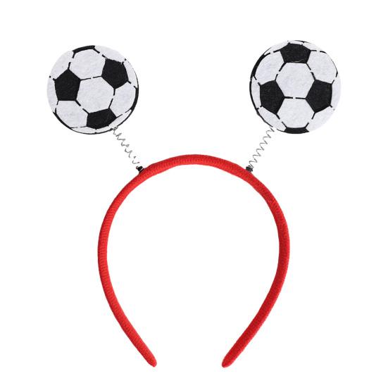 Football Headband with 3D Football Patch Anti-Slip Comfortable Hair Hoop for Adults
