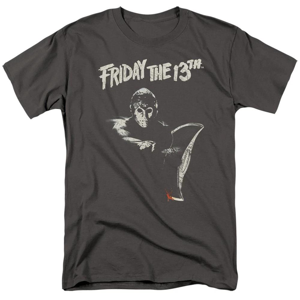 Friday The 13th - Ax - Unisex Short Sleeve Children s T-shirt - Gray 120