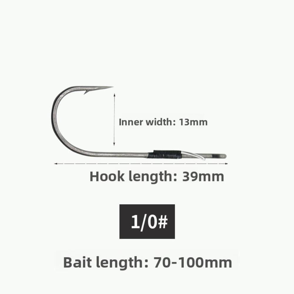 10pcs High Carbon Steel Obstacle Hook Anti Hook Grass Soft Bait Hook  Soft Bait Fishing
