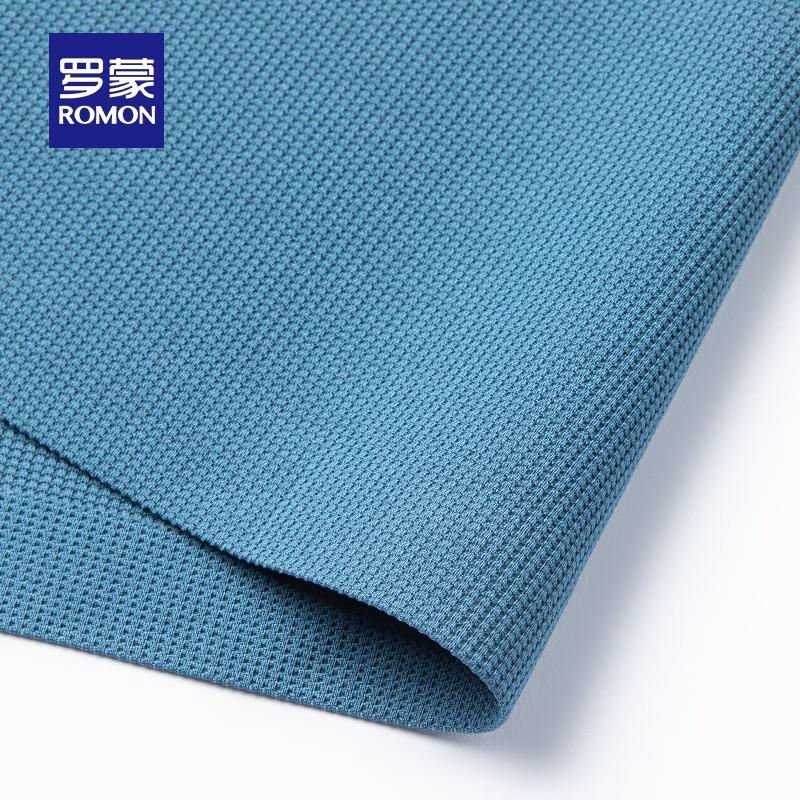 Romon Men's Waffle High-Elastic Ice Silk Short Sleeve T-Shirt