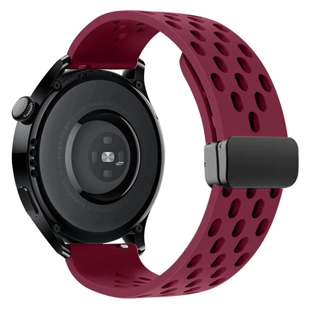

Ремінець 20 мм 22 мм для годинника Samsung Watch 3 4 5 5Pro з магнітною пряжкою для Garmin Vivoactive 4 3 Forerunner 965 255 265 для годинника Huawei gt3pro 46 мм 20MM