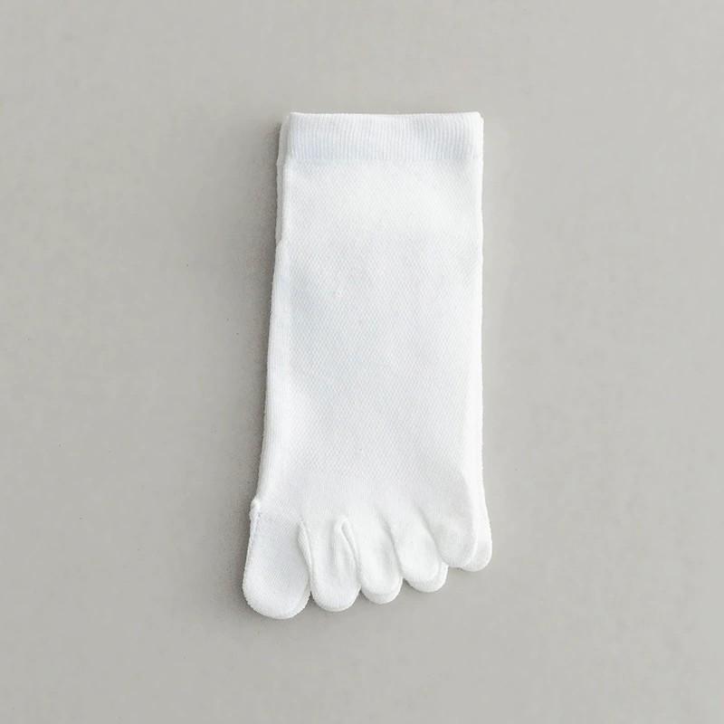 1/5 Pairs Men Five Finger Knitted Cotton Short Socks Summer Thin Mesh Fashionable Novel Suitable Casual Sports Boat Socks