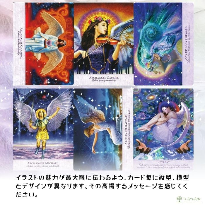 [Inklusive japanischem Begleitheft] Angel Power Weisheitskarten Orakelkarten FLATLAND Authentisch