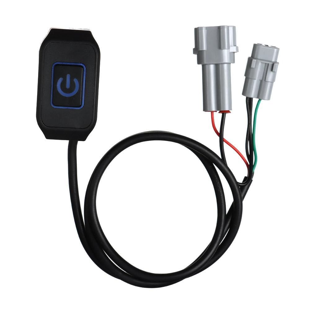 

Headlight Switch Blue Light Motorcycle Accessories Parts Black Shell Compatible with Sur-Ron Surron Bee X Sur ron Plug and Play