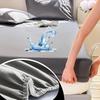 Waterproof Bed Sheet Set(1*Fitted Sheet+2*Pillowcase),Solid Color Soft Bed Sheet Waterproof and Dustproof Mattress Protector