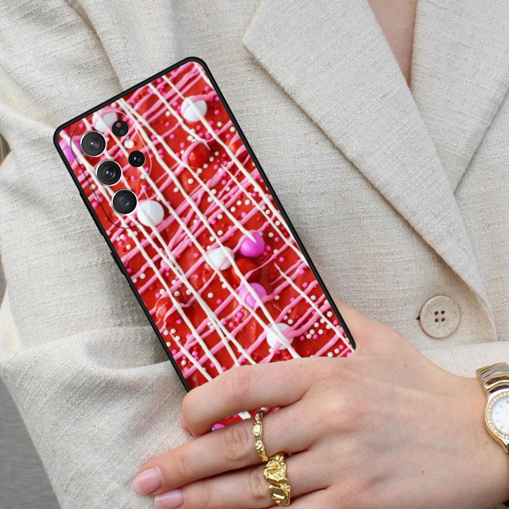 Cake Marshmallow Icing Balls Cell Phone Case for Samsung Galaxy S26 Ultra S25 S24 S23 S22 S21 S20 Note10 Cover