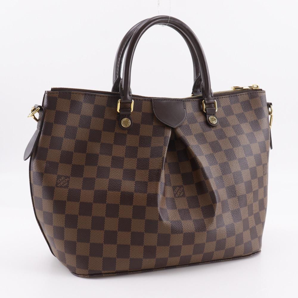 LOUIS VUITTON Sienna MM Handbag N41546 2WAYShoulder Brown Damier canvas Women Used