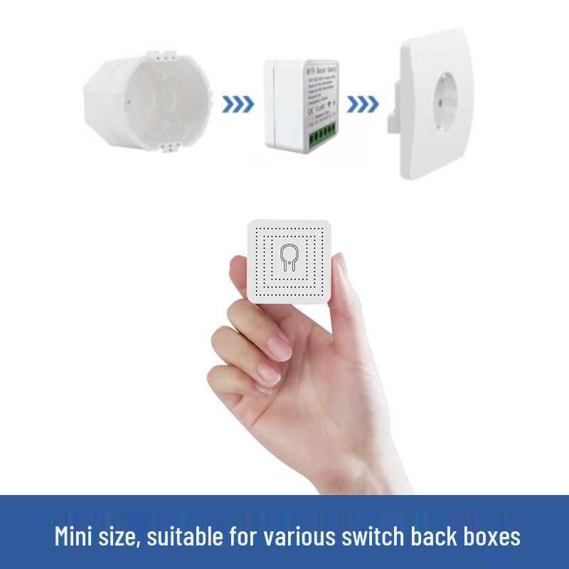 Smart Micro-Connect WiFi Switch – Compatible with Apple, Samsung, Google & Alexa