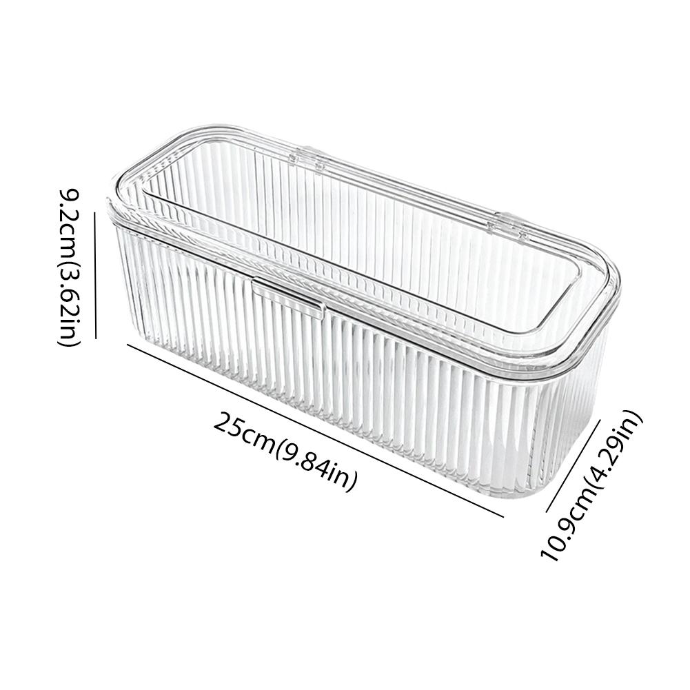 Makeup Brush Storage Cosmetics Storage Box Multifunctional Cosmetic Egg Holder Box with Dustproof Lid -Makeup Brush Lipstick