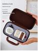 Ceramic Travel Tea Set with Tray - Portable Cup for Outdoor Anniversaries & Custom Souvenirs