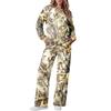 Women's Casual Loose Fit Printed Crewneck Sweatshirt and Pants Matching Set