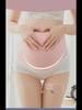Breathable High Waist Striped Polka Dot Maternity Underwear with Adjustable Belly Support