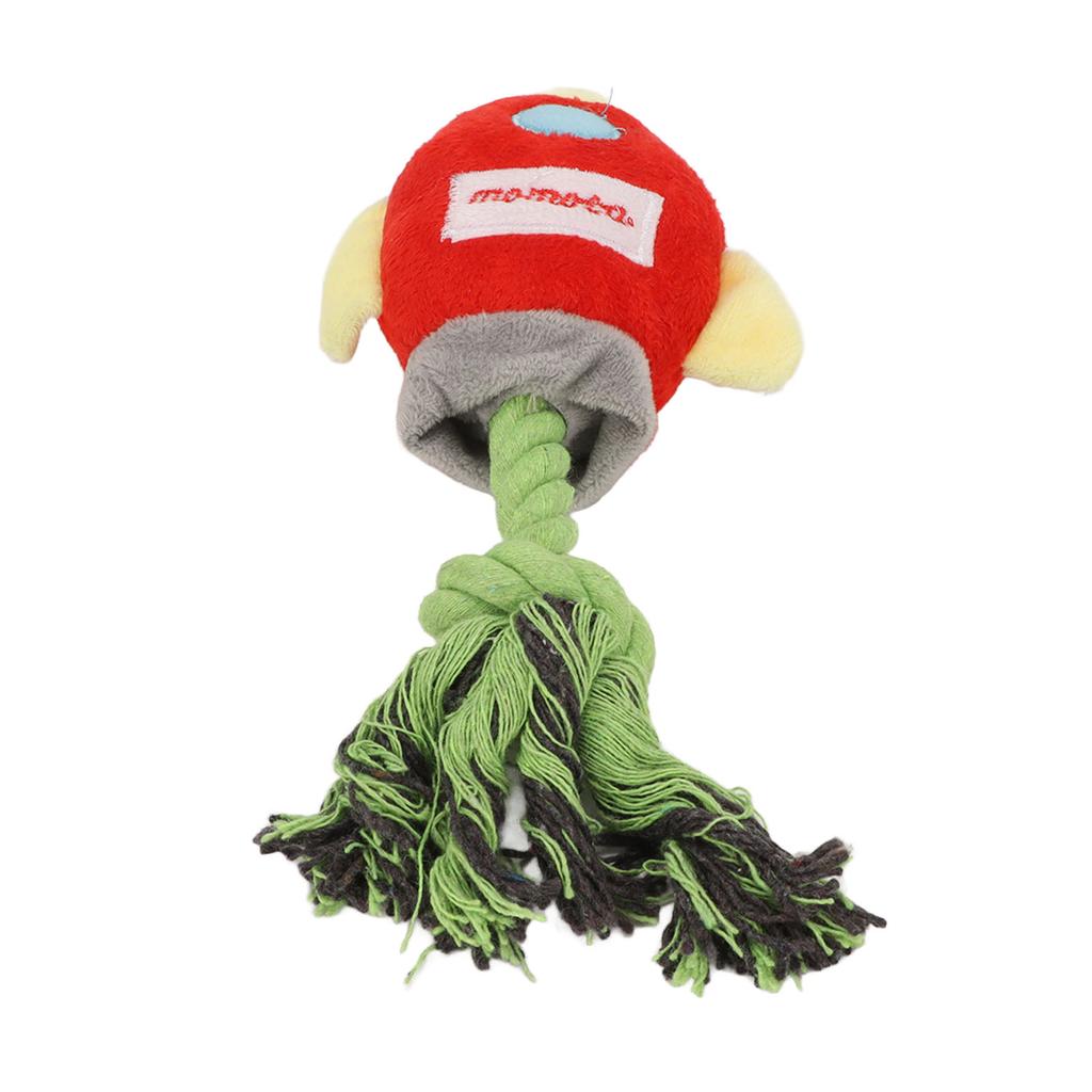 Plush Dog Toy Teeth Cleaning Interactive Stuffed Dog Chewing Toy with Knot Rope for Puppy