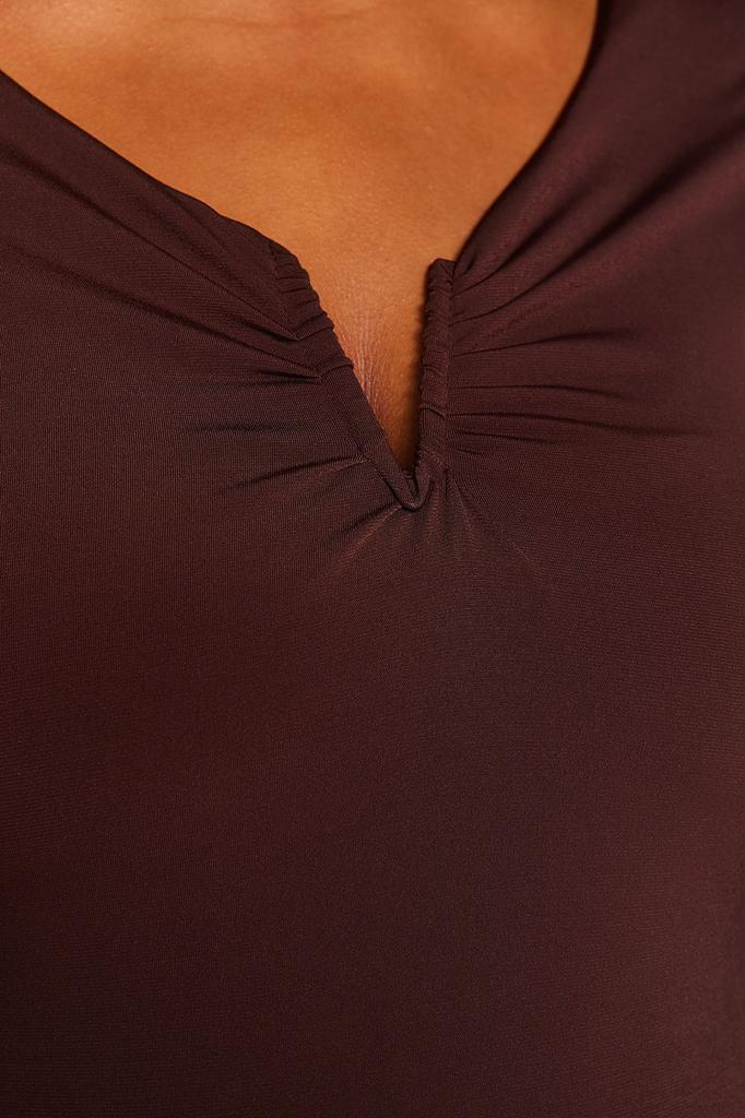  Women's Plus Size Blouse Black V-Neck Sandy Knitted Blouse