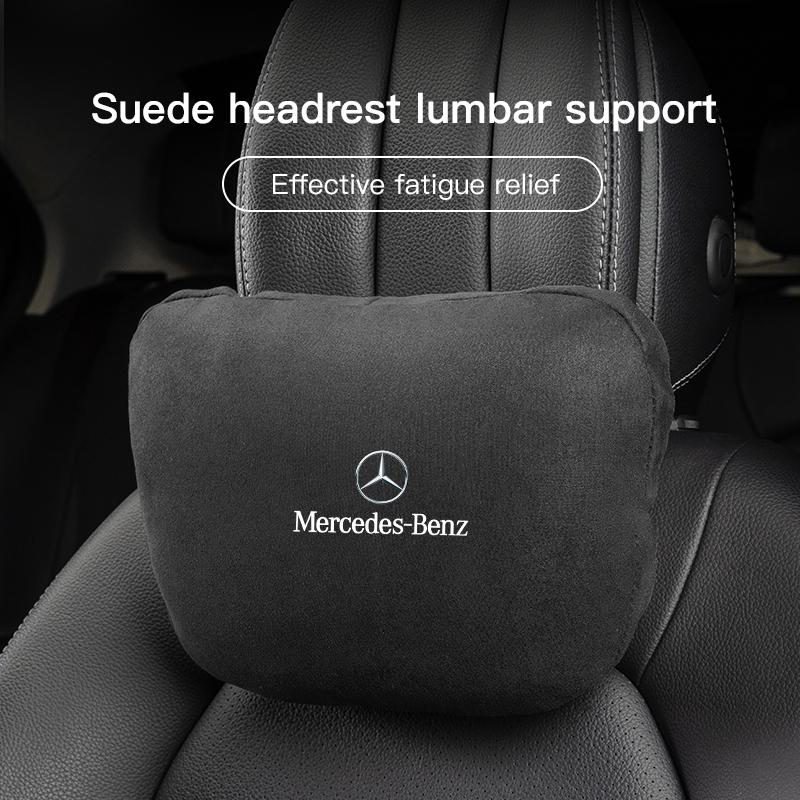 

High Quality Car Neck Headrest Support Seat Soft Pillow For Mercedes Benz AMG Smart W205 C300 W203 W206 W108 W124 W126 W140 W168
