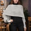 Womens Crossed Back Knitted Cover Up Scarf with Sleeves Sweater Shawl Wrap Shrug Layering Solution For Chilly Environment
