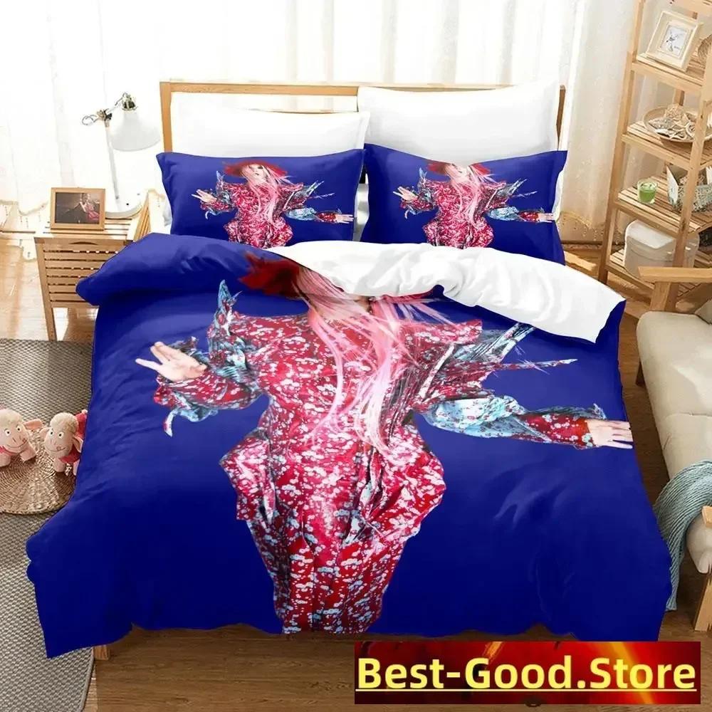 

Comforter Bjork Bedding Set Single Twin Bedroom Printed Bed Set With Bed Soft Single Double Queen Super King Size Comforter (quilt)-EU Single(135*200cm)3pcs
