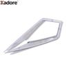 For Skoda kodiaq 2016 2017 2018   Chrome Car Front Fog Light Lamp Eyebrow Cover Trim Foglight Eyelid Trims Accessories