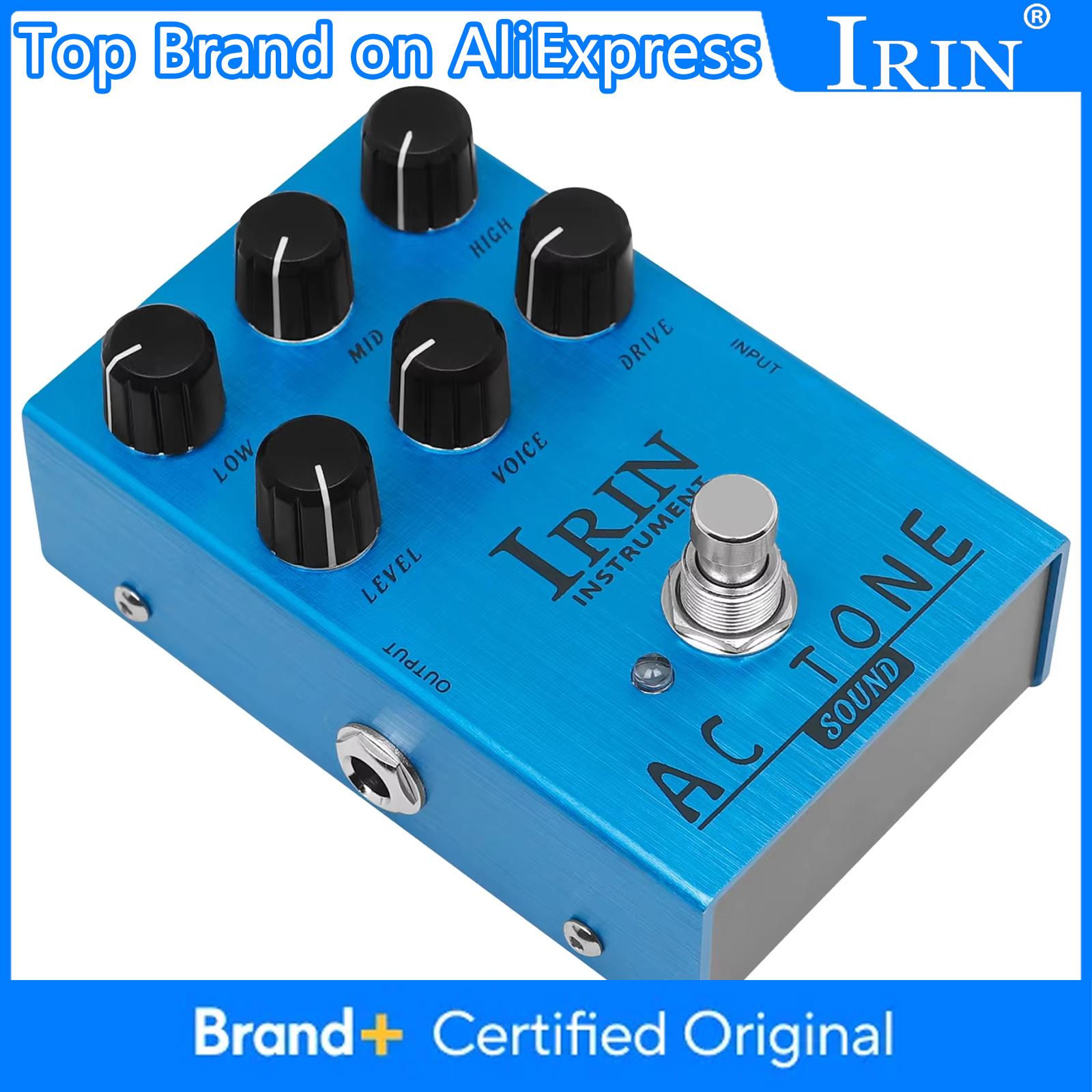 

IRIN AN-33 AC TONE Guitar Overdrive Pedal Analog AC30 Amplifier Pedal Effect Classic British Rock Sound For Electric Guitar