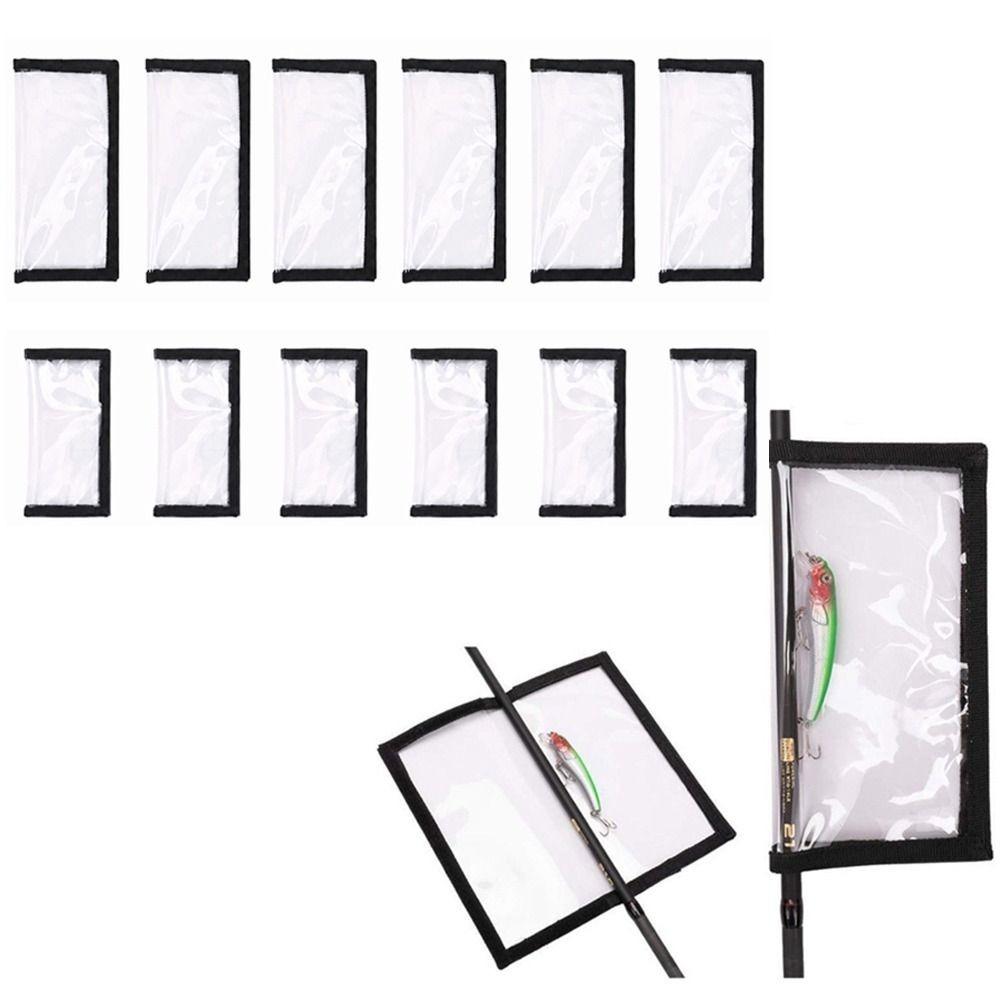 12PCS Water-Resistance Fishing Lure Wraps PVC Fishing Bait Wraps For Fishermen 12PCS