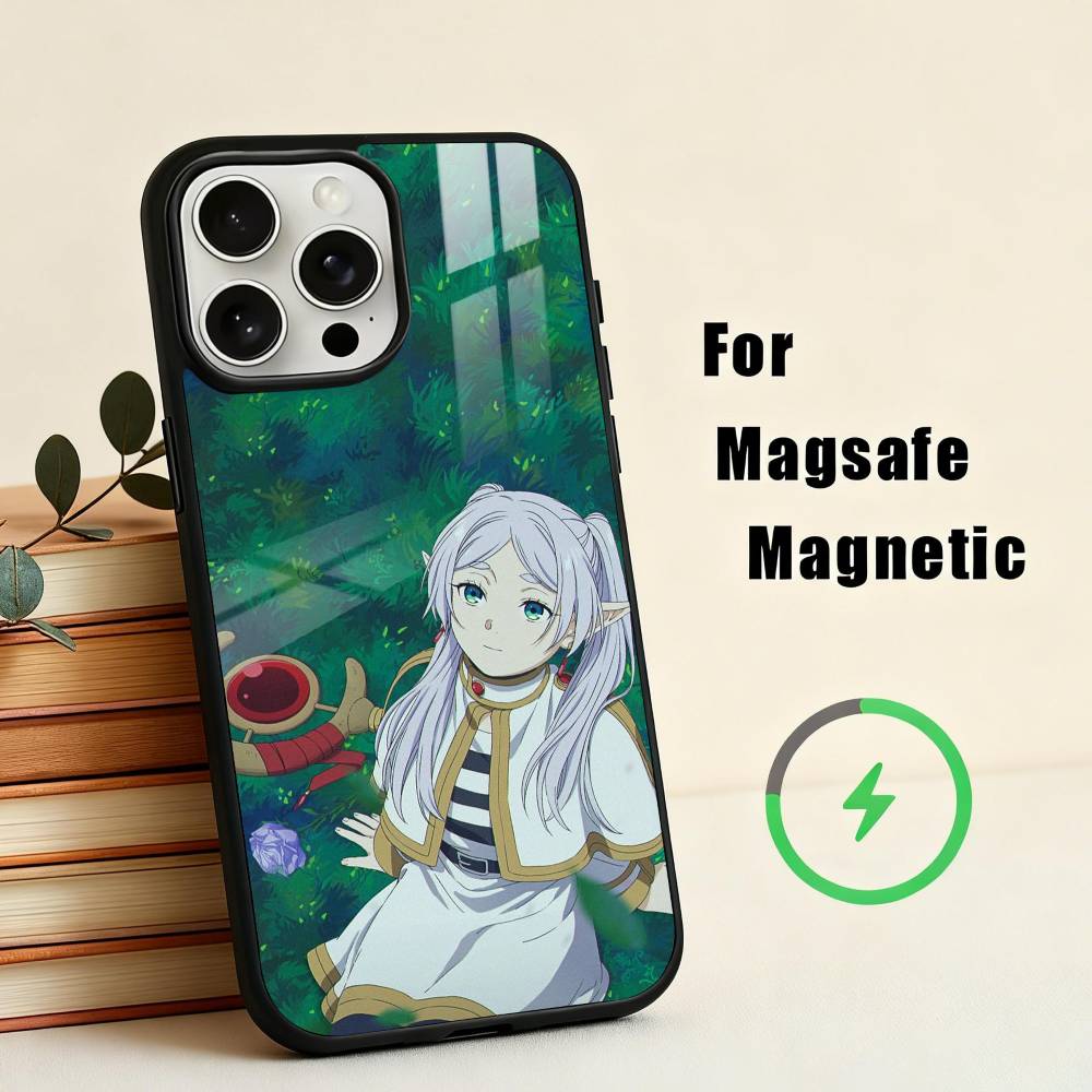 Manga Frieren Beyond Journeys End Phone Case For iPhone17,16,15,14,13,12,11 Plus,For Magnetic Wireless Charge Cover