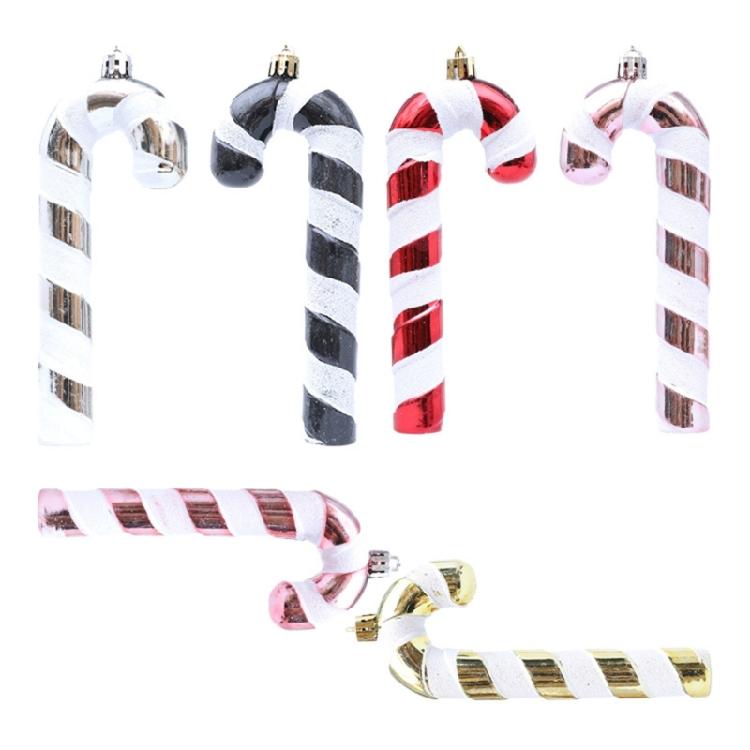 Decorative Accessories Candy Canes Ornament Durable Plastic Christmas Tree Decorations For Holiday Homes Party