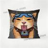 OOverwatch JJetpack cat Printed Pillow Cover Cushion Case Simple Sofa Pillow Case No Pillow Core