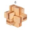 Bamboo IQ For Adults Kids Children Interlocking Puzzle Toy Brain Teaser Classic Toys Kong Ming Lock