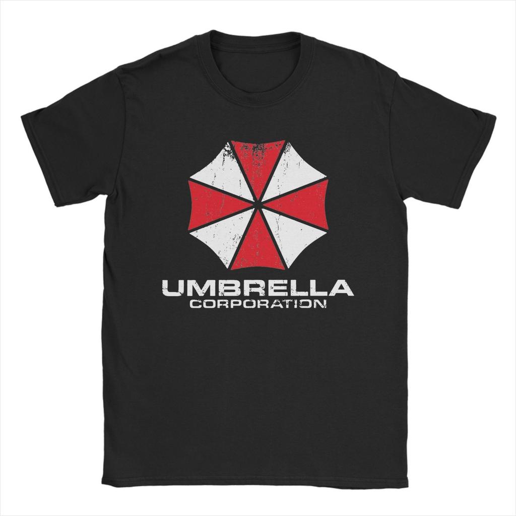 Umbrella Corporation T-Shirt Residents Evils Cotton Tee Shirt Crewneck Short Sleeve T Shirts Gift Idea Clothes
