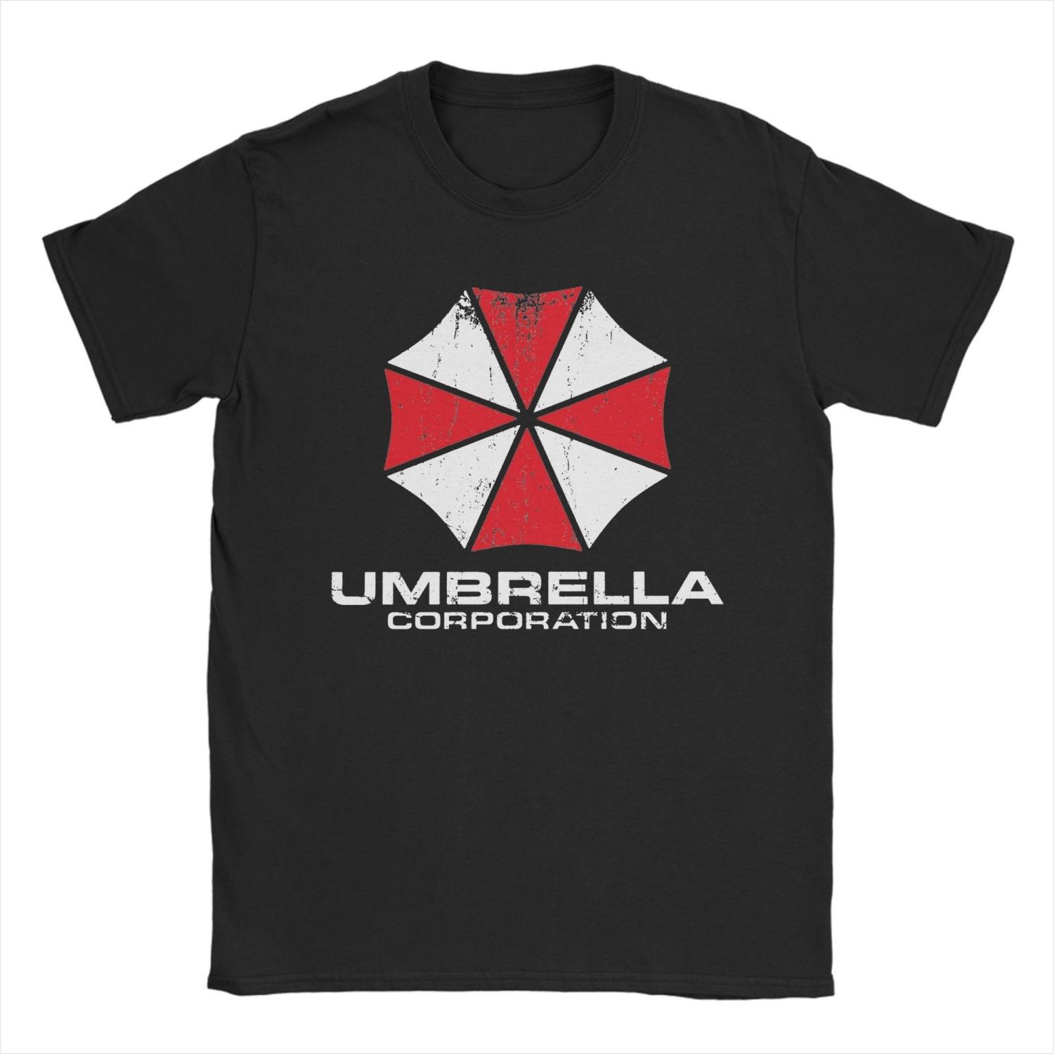 

Футболка Umbrella Corporation Residents Evils Хлопковая футболка с круглым вырезом и коротким рукавом Идея для подарка Одежда S чёрный