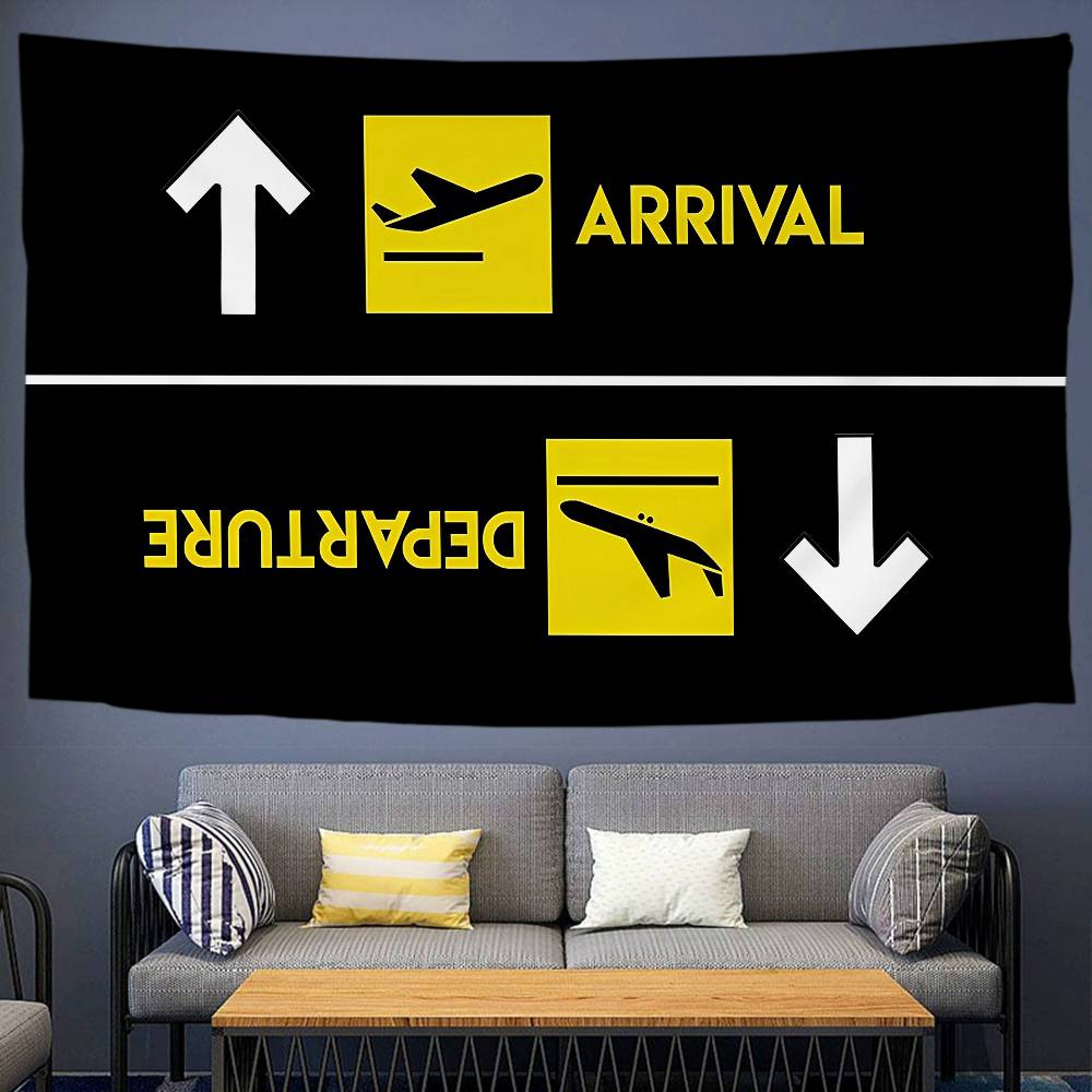

Airport Runway Colorful Tapestry Wall Hanging Bohemian Wall Tapestries Mandala Wall Hanging Sheets 74x94cm(29x37in)