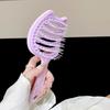 Cute Cat Ear Detangling Hair Brush Self Cleaning Design Soft Massage Bristles For Daily Hair Care Home Travel Use
