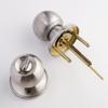 1 Kit Aluminum Alloy Globular Door Knobs Rotation Lock Knobset Handle Metal Door Knob With Key For Bedrooms Living Rooms