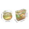 62KD Exquisite Mini Glass Fish Aquarium Scene Model for Dollhouse Collectors