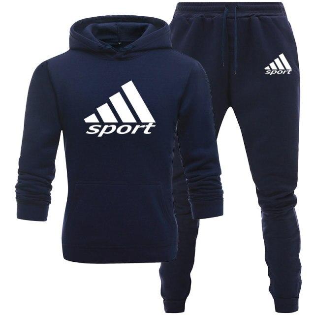 Chándal hombre moda Sudadera con capucha traje marca estampado otoño casual  Sudadera con capucha + pantalones traje hombre deportes dos piezas Ropa  hombre Ropa Conjunto de ropa deportiva comprar a buen precio —