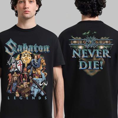 Sabaton Legenden Altes Ägypten Senusret III, Legenden Sterben Nie Zwei Seiten T-Shirt
