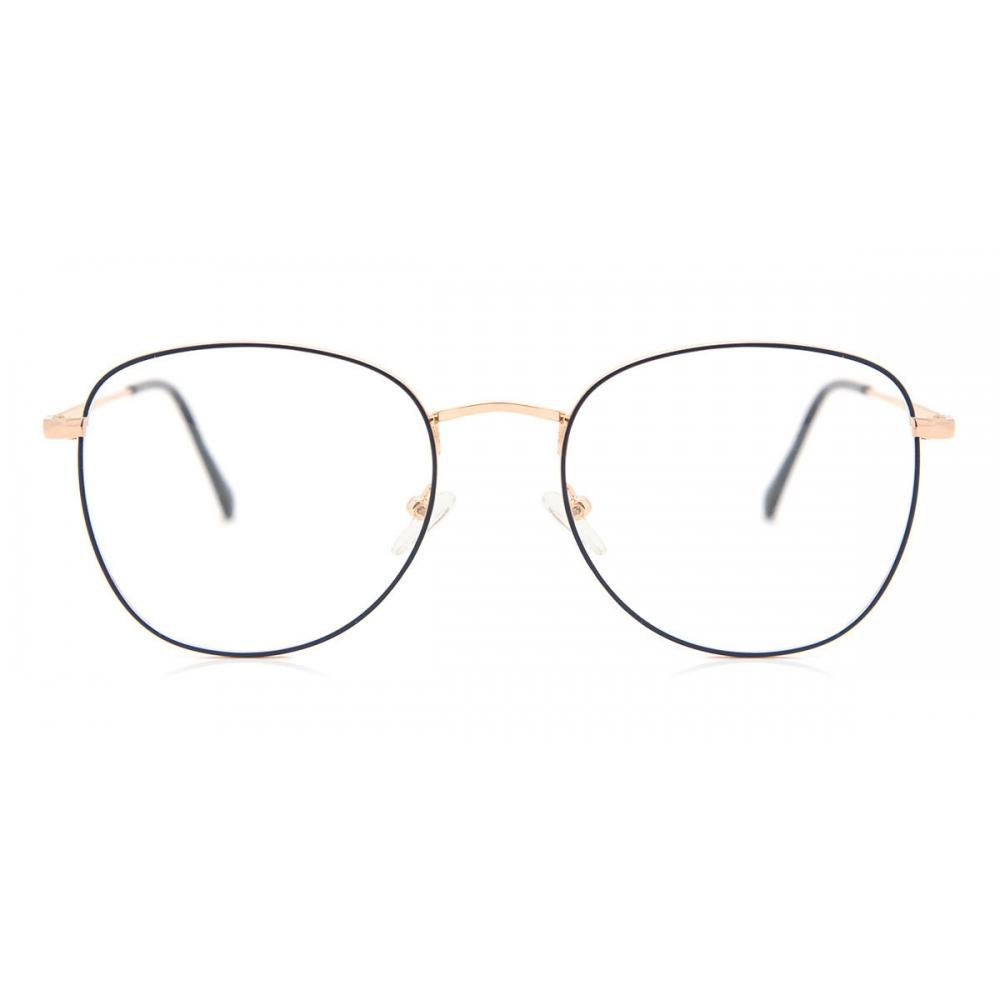 Full Rim Oval Blue Gold Smartbuy Collection Libai 924c Fashion Unisex Eyeglasses