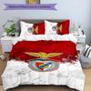 3pcs B-Benfica Design Cover Set - HD Printed Bedding with 1 Cover and 2 Pillowcases - Perfect for Home and Dorm Decor