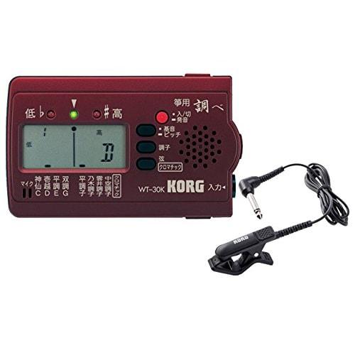 KORG Koto Tuner WT-30K + Contact Microphone CM-300-BK Set