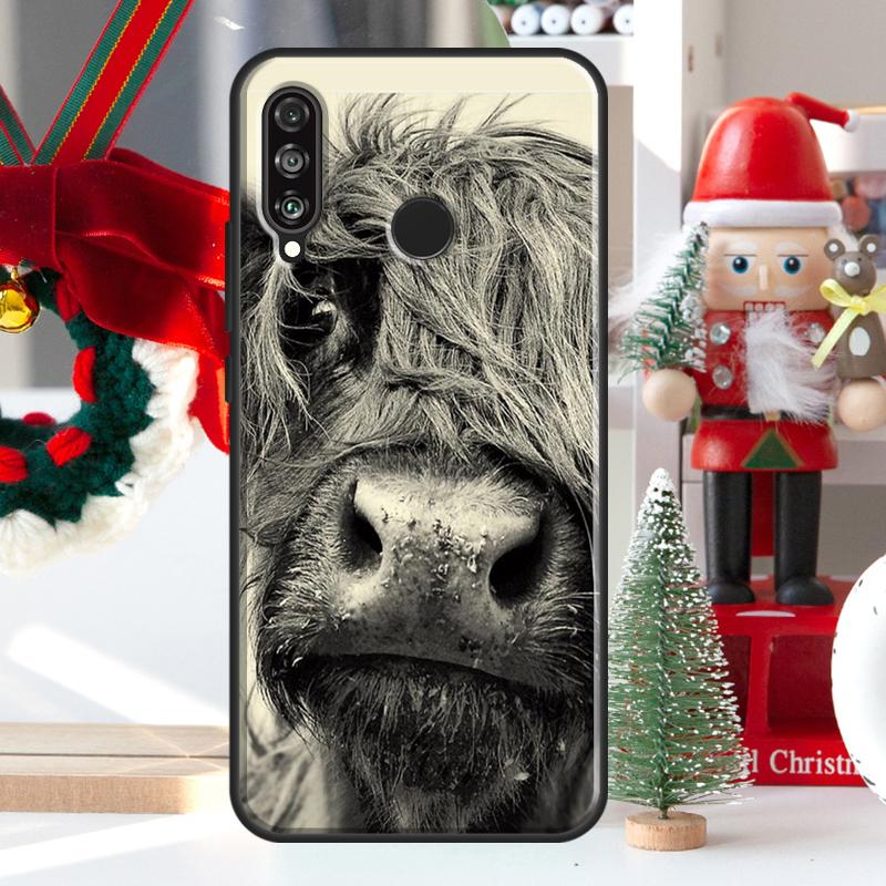 Cute Highland Cow For Huawei Nova 12i 11i 8i 12s Y73 Y72 Y61 Y91 Y90 Y70 Y60 9 10 SE P60 Pro P30 P40 Lite Case
